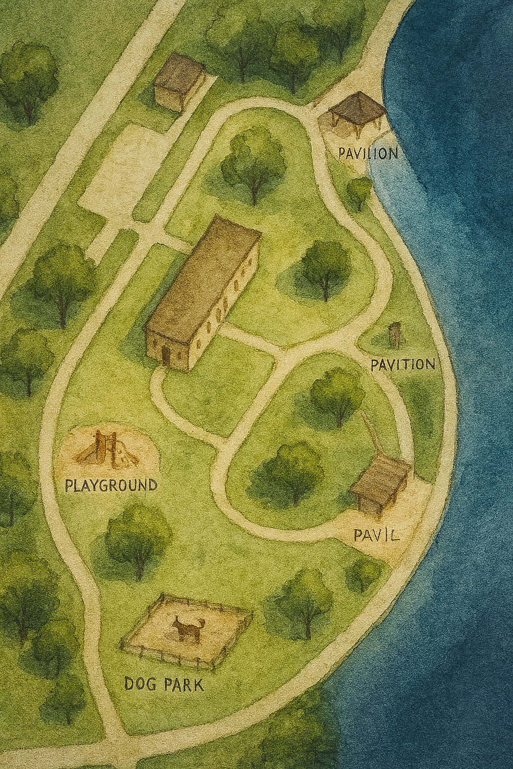 Conceptual rendering of the proposed Fort Gatlin Park